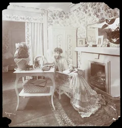 Portrait de Margaret Anglin lisant, 1906
